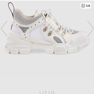 Gucci White and Gray Chunky Sneakers